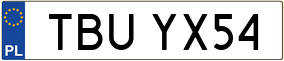 Trailer License Plate